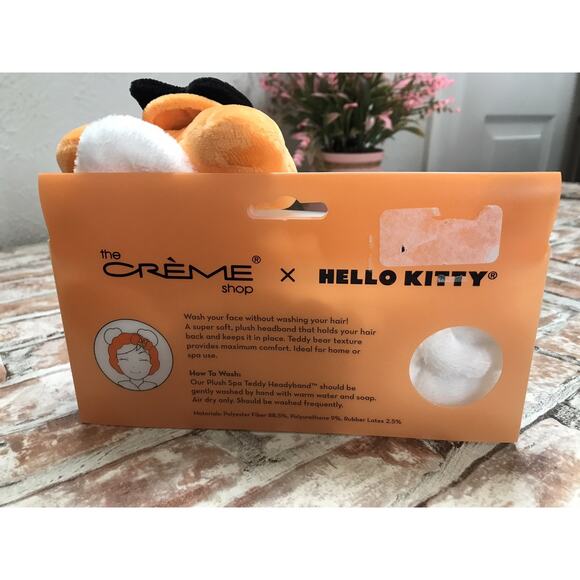 The Creme Shop Hello Kitty Halloween Plush Headband White /Orange Candy Corn Bow - Picture 4 of 6